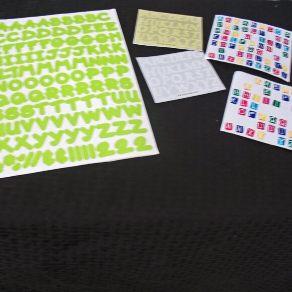 Creative Memories & Making Memories Lot 1 Large, Green ABC's Alphabet Stickers - Picture 2 of 4